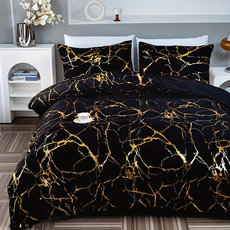 Lyxigt Silkeslent Duvetöverdrag Set – Elegant &amp; Bekväm