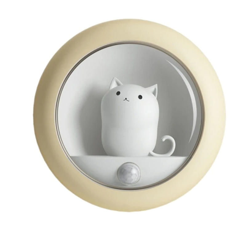 Söt Katt Nattlampa