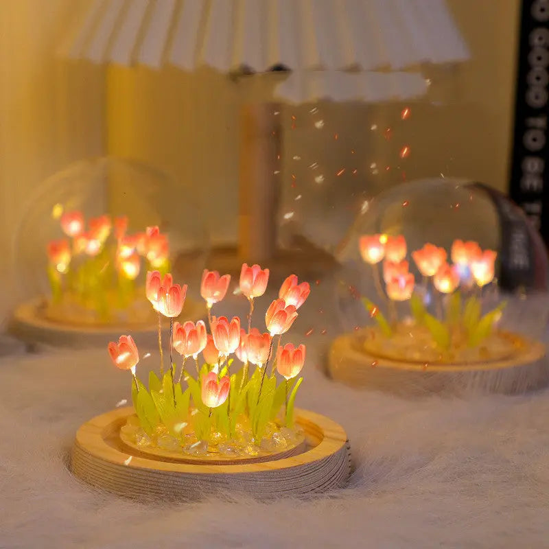 DIY Glas Tulpan Globe Lampa