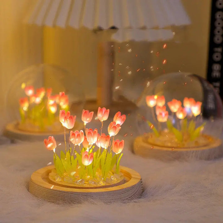 DIY Glas Tulpan Globe Lampa