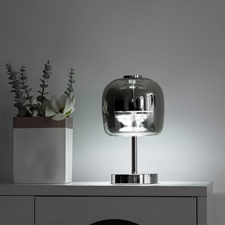 Modern glas elektropläterad ambientljuslampa