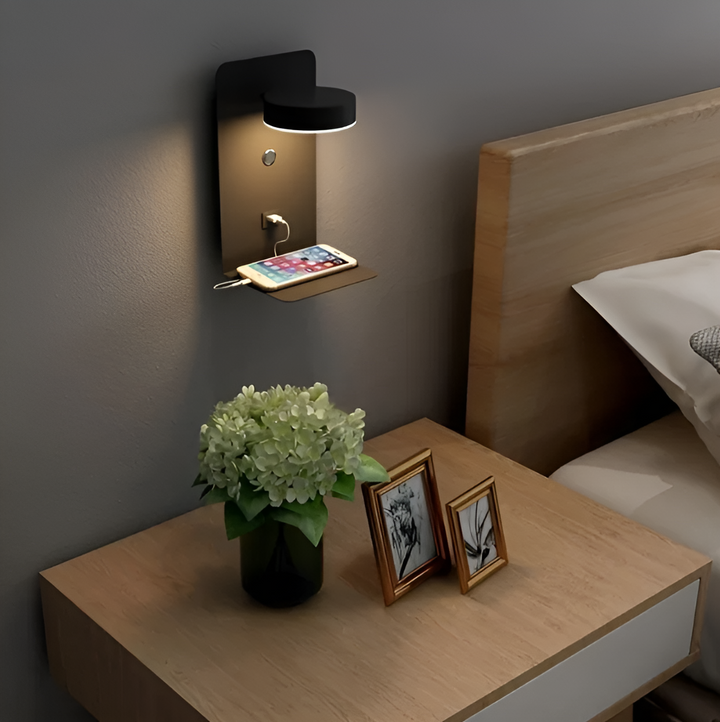DazzleShelf Minimalistisk Uppladdningsbar USB Nattlampa