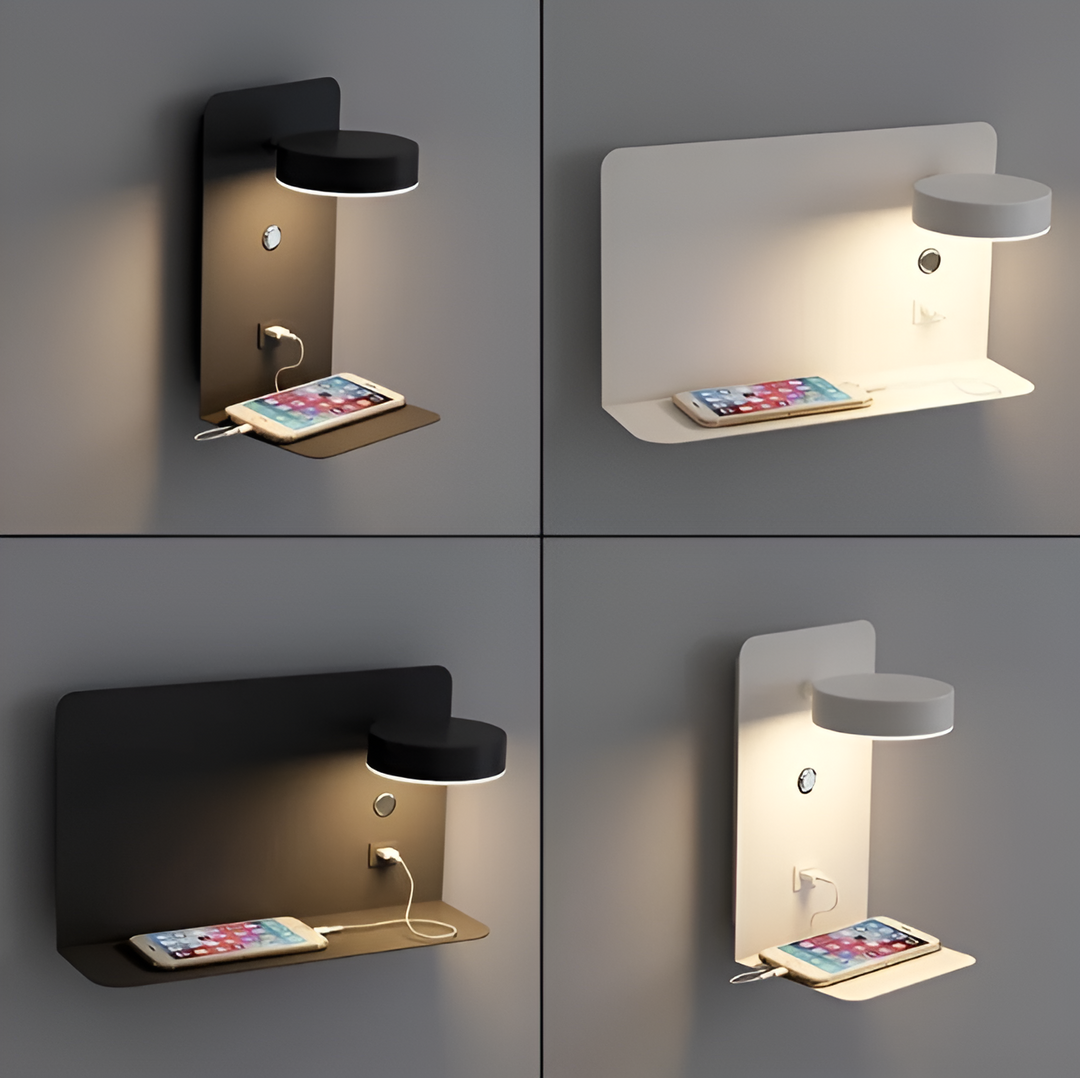 DazzleShelf Minimalistisk Uppladdningsbar USB Nattlampa