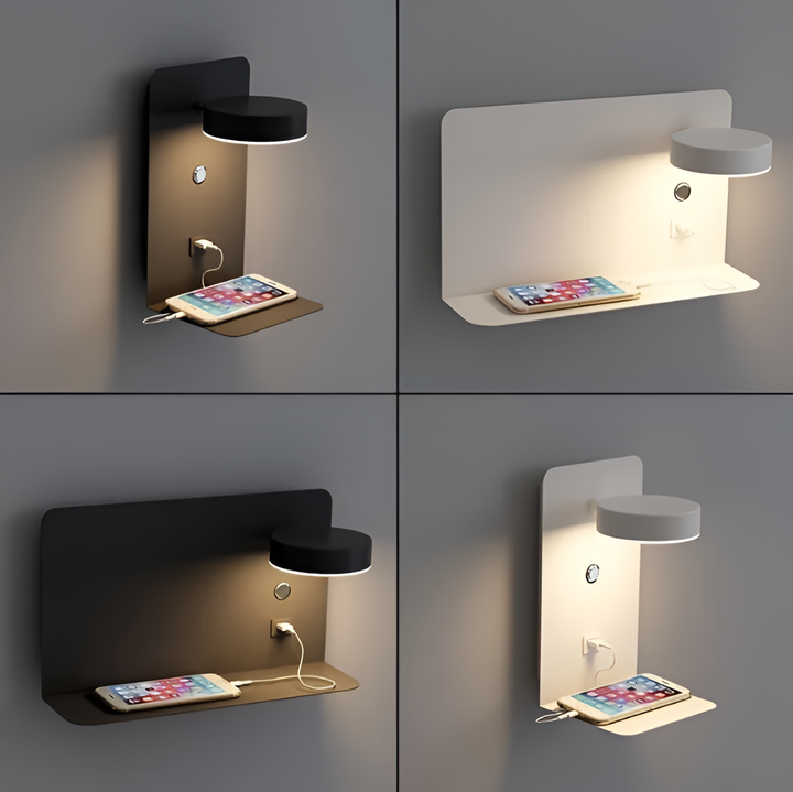 DazzleShelf Minimalistisk Uppladdningsbar USB Nattlampa
