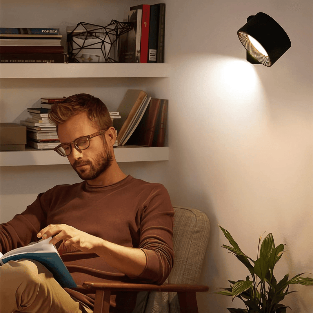 360° trådlös uppladdningsbar vägglampa | Mångsidig LED-belysningslösning