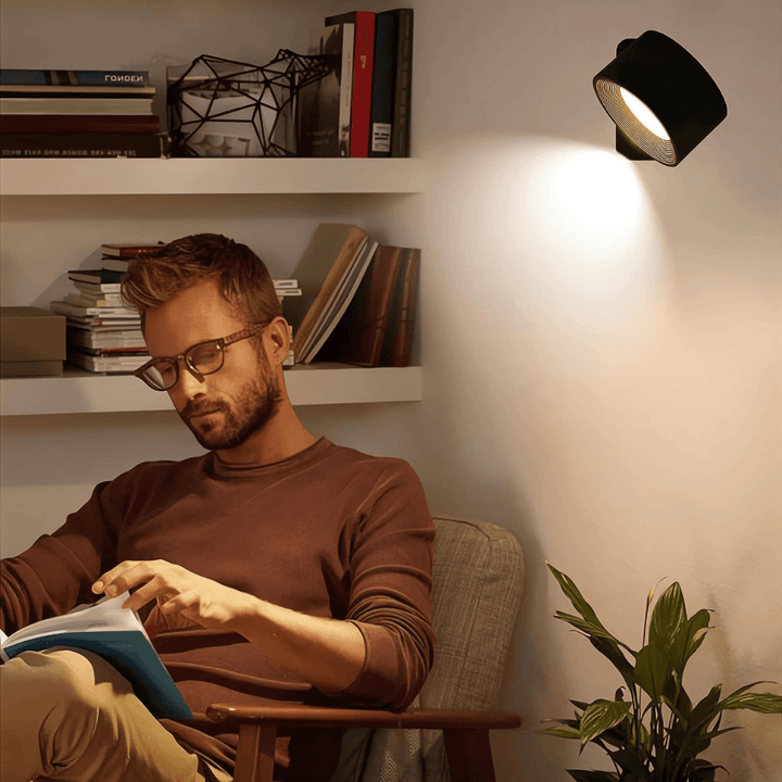 360° trådlös uppladdningsbar vägglampa | Mångsidig LED-belysningslösning