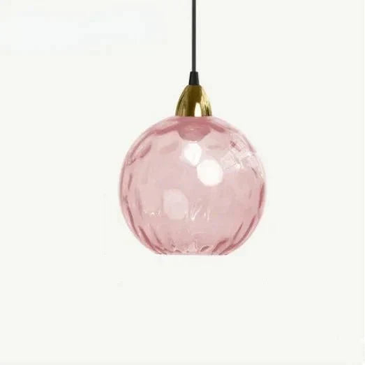 Glasora Pendellampa - Transparent Glasboll med LED-belysning