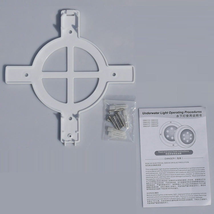 18x3W ABS plastpoolvägglampa undervattensljus (Vit)