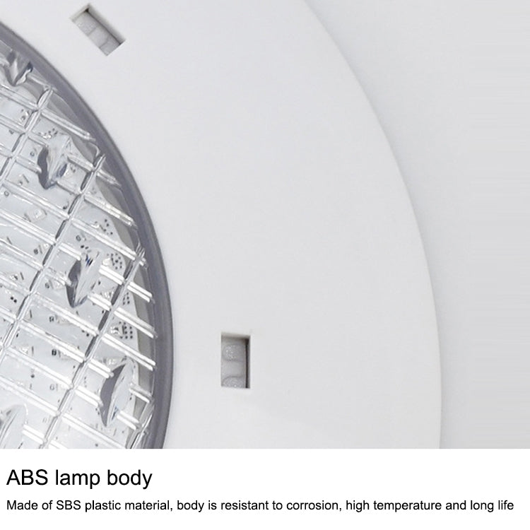 18x3W ABS plastpoolvägglampa undervattensljus (Vit)
