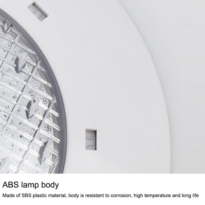 18x3W ABS plastpoolvägglampa undervattensljus (Vit)