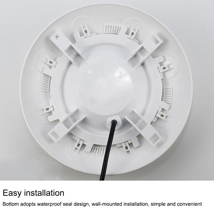 18x3W ABS plastpoolvägglampa undervattensljus (Vit)