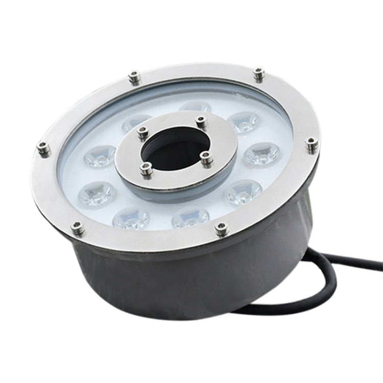 6W Landskaps färgändrande ring LED Aluminiumlegering Underwater Fountain Light (färgändrande)
