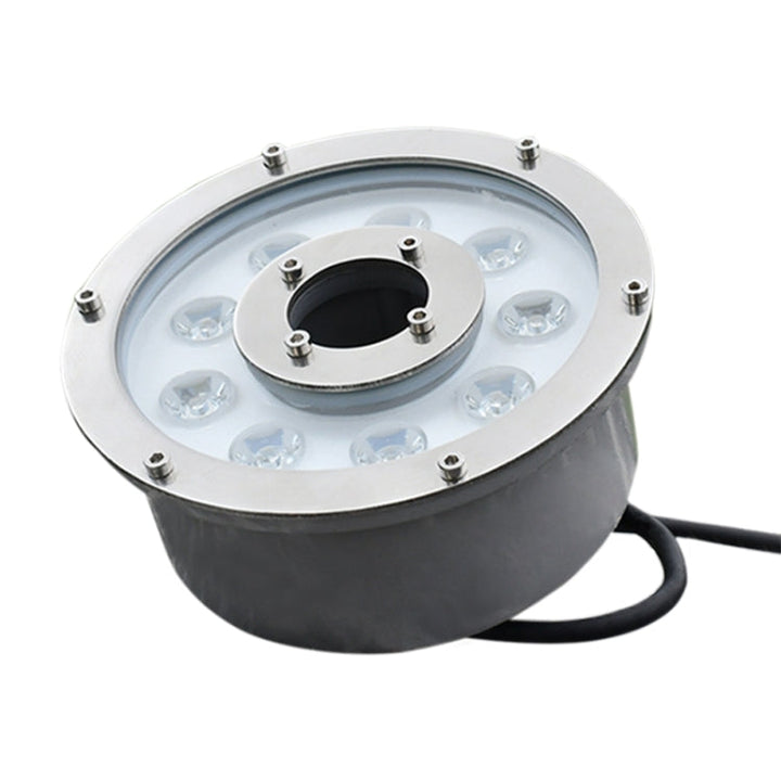 6W Landskaps färgändrande ring LED Aluminiumlegering Underwater Fountain Light (färgändrande)