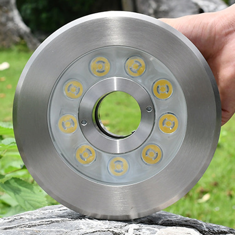 18W Landskapsfärgad färgändringsring LED Rostfritt Stål Underwater Fountain Light (färgglad)