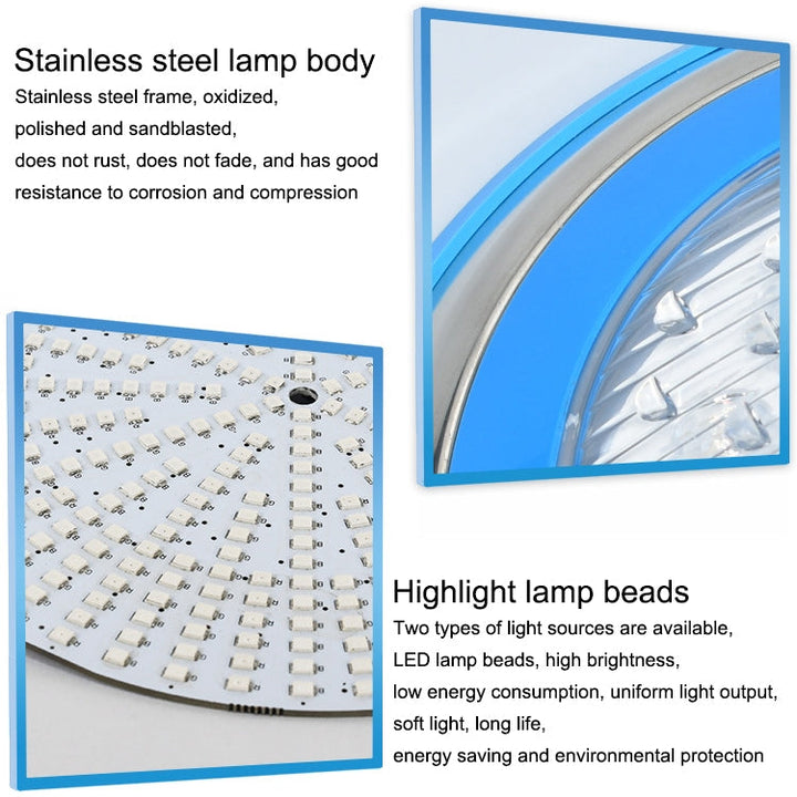 18W LED Rostfritt Stål Väggmonterad Poolbelysning Landskapsunderwater Light (färgglad belysning)