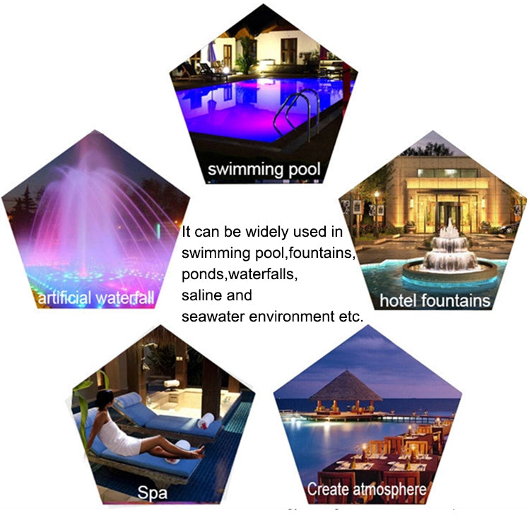 18W LED Rostfritt Stål Väggmonterad Poolbelysning Landskapsunderwater Light (färgglad belysning)