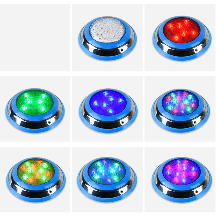 18W LED Rostfritt Stål Väggmonterad Poolbelysning Landskapsunderwater Light (färgglad belysning)