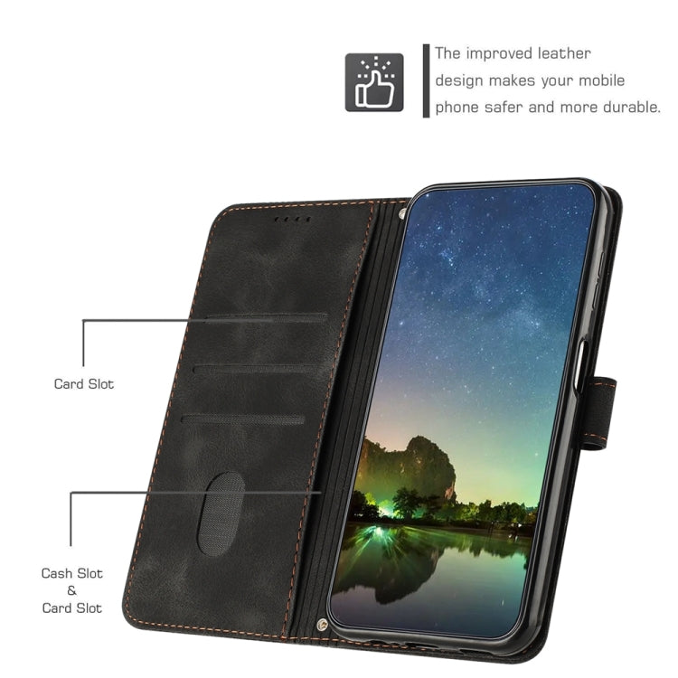 För iPhone 13 Pro Max Drömtriangel Läder Telefonfodral med Axelrem (Svart)