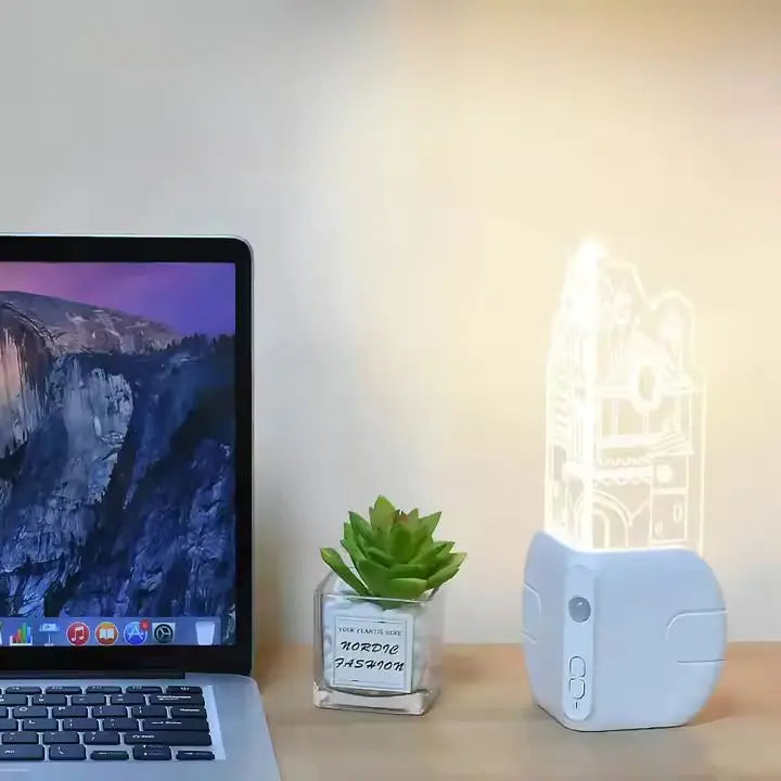 Hörnlampa med Rörelsesensor – Trådlös LED-lampa med Stötskydd