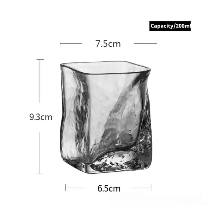 Förvrängd Textur Whiskyglas Set