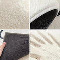 Faux Cashmere Rutig Mysig Nattduksmatta Oregelbunden Form Matta