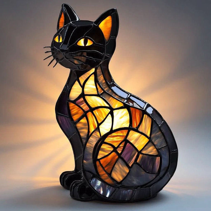 Lekfull LED-kattnattlampa med mjukt ambient ljus