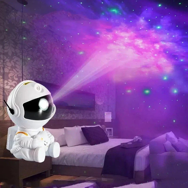 Galaxens Stjärnhimmel Projektor Lampa - Astronaut LED Projektions Nattlampa för Sovrum |
