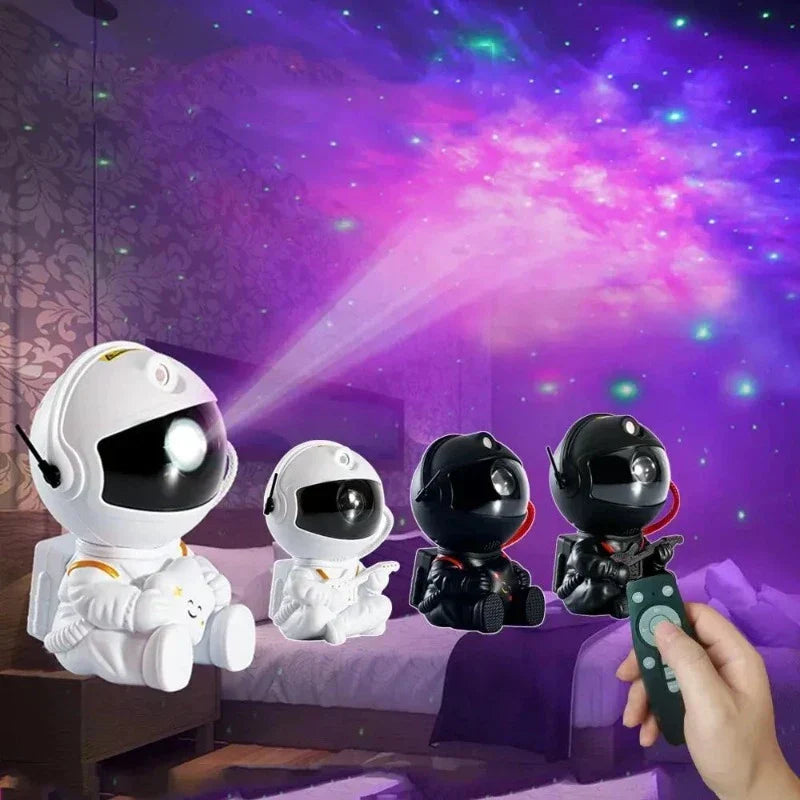 Galaxens Stjärnhimmel Projektor Lampa - Astronaut LED Projektions Nattlampa för Sovrum |