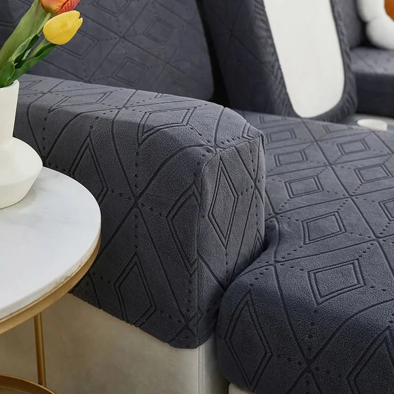 SlipBliss - Elegant Jacquard Non-Slip Sofföverdrag