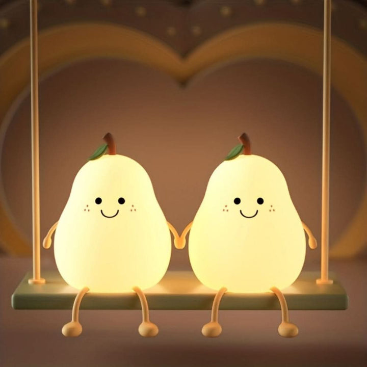 GlowPear Uppladdningsbar Silikon Nattlampa för Barn