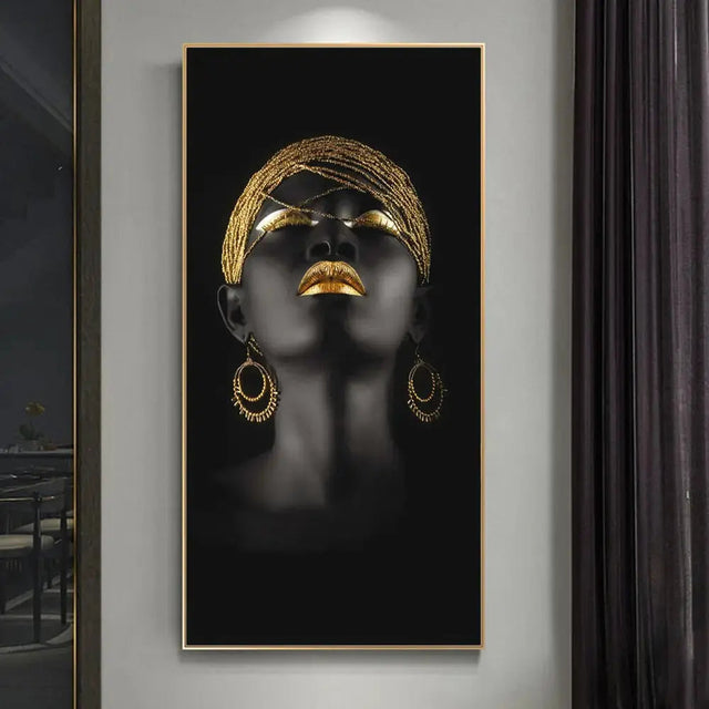 Golden Lady canvas konst