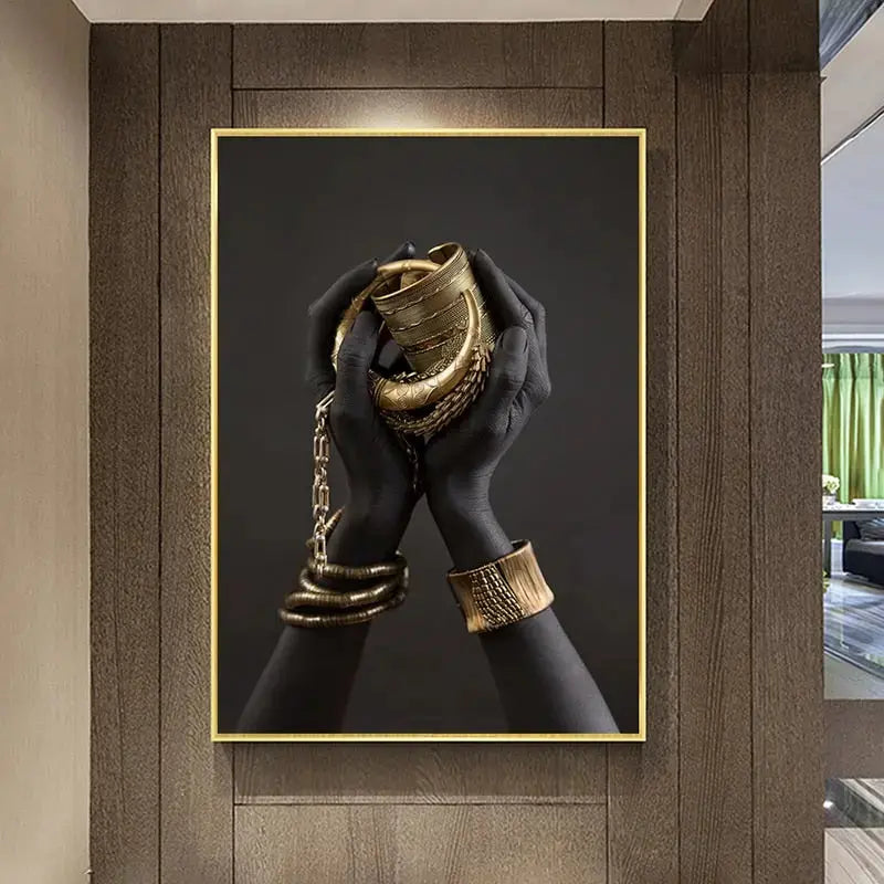 Golden Lady canvas konst
