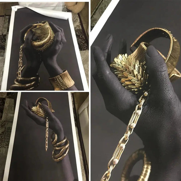 Golden Lady canvas konst