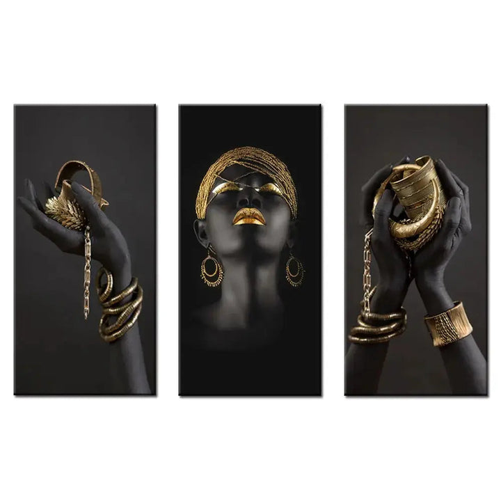 Golden Lady canvas konst