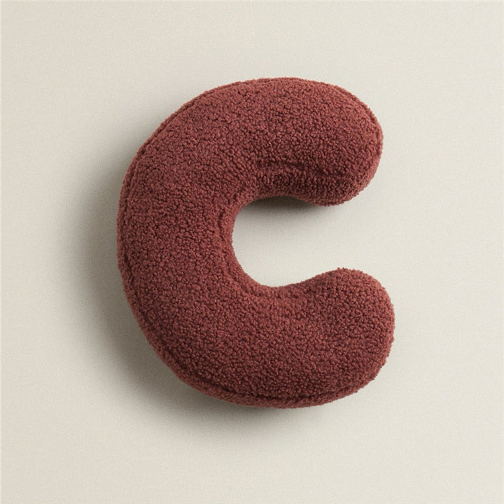 Alfabet Bokstav Fleece Kudde