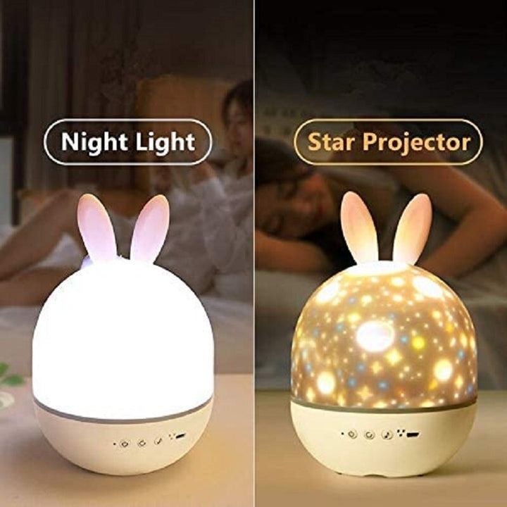 LED Universum Stjärnor Kanin Projektor Nattljus |