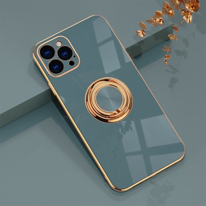 iPhone-fodral med metallstativring