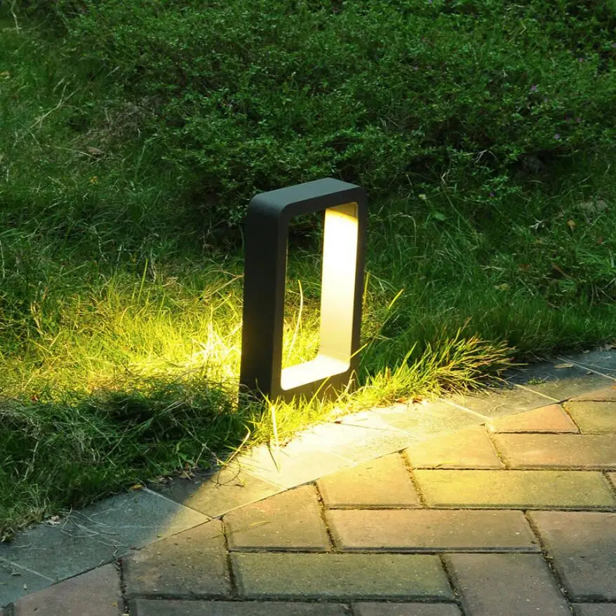 15W LED trädgårdslampa: aluminiumpollare för utomhusgårdar, villa landskapsbelysning
