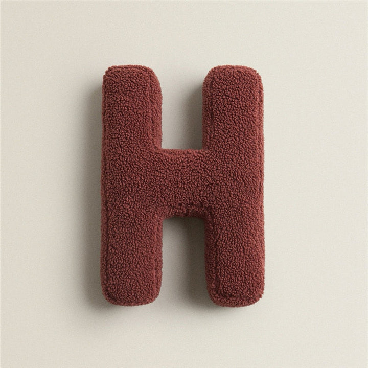 Alfabet Bokstav Fleece Kudde