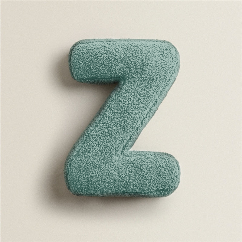 Alfabet Bokstav Fleece Kudde
