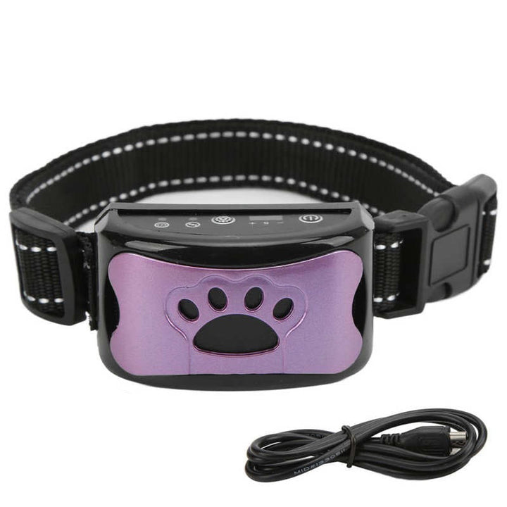 Smärtfri Anti-Bark Krage – Vibrationer &amp; Ultraljud för Hundar
