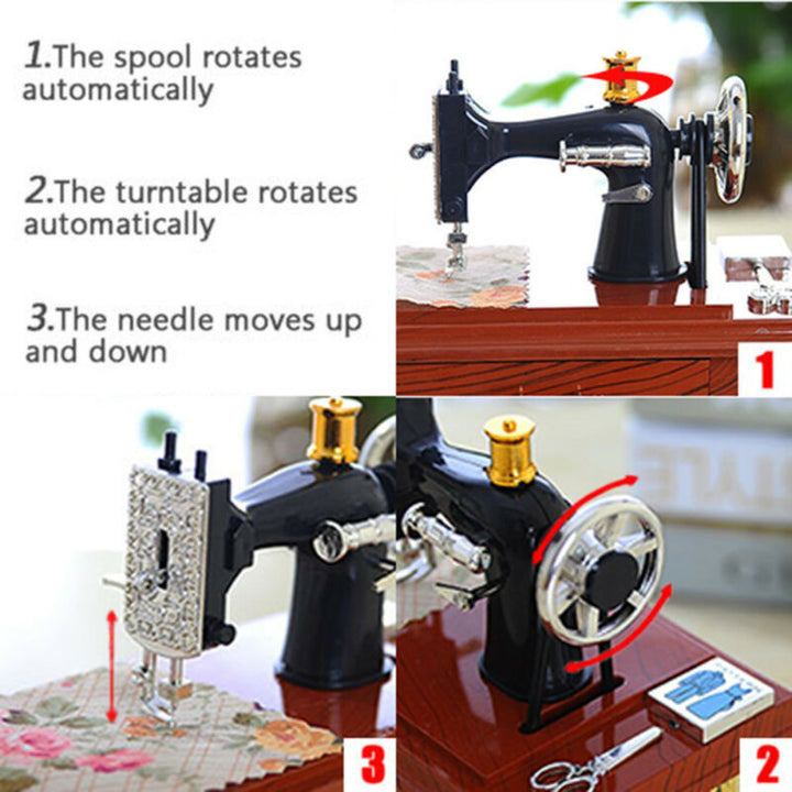 Mini Craft Retro Symaskin Dekor