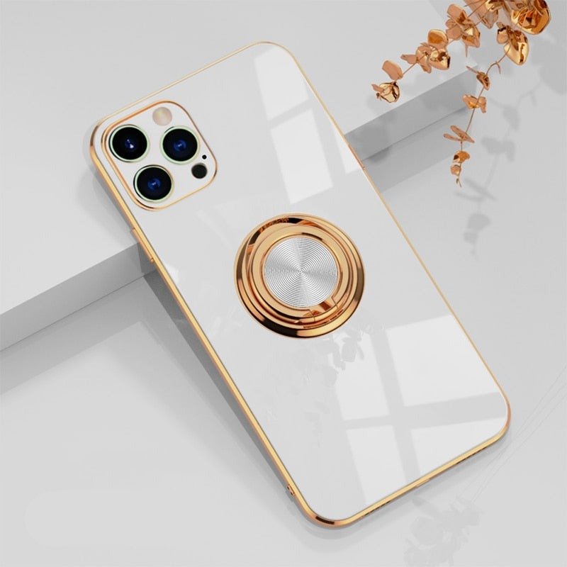 iPhone-fodral med metallstativring