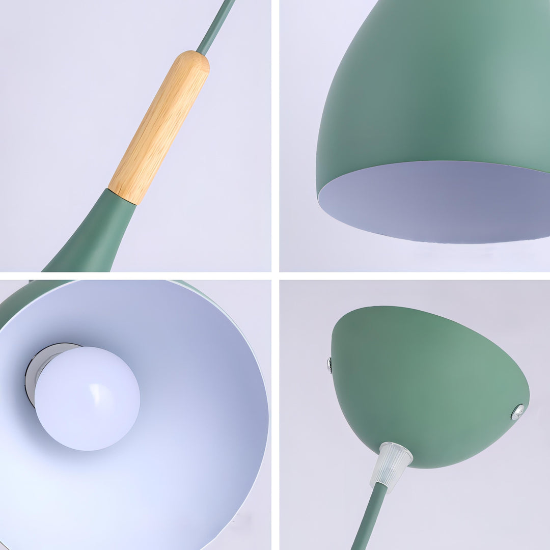 Talon - Modern Drop-Shaped Wooden Pendant Light Skandinavisk Taklampa