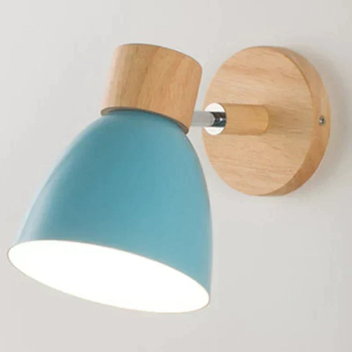 Trä Vägglampa