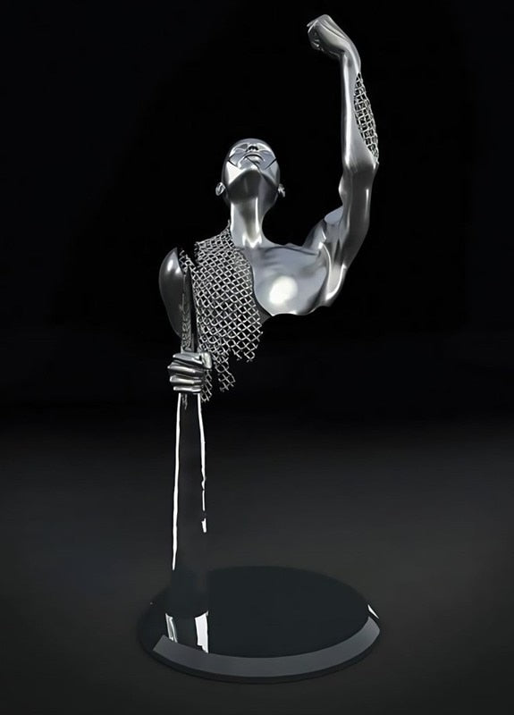 Metallfigur Statyer Stilar Abstrakt Canvasmålning Par Väggkonst Kärlek Skulptur Affischtryck Heminredning Vardagsrum Gåvor