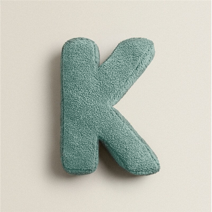 Alfabet Bokstav Fleece Kudde