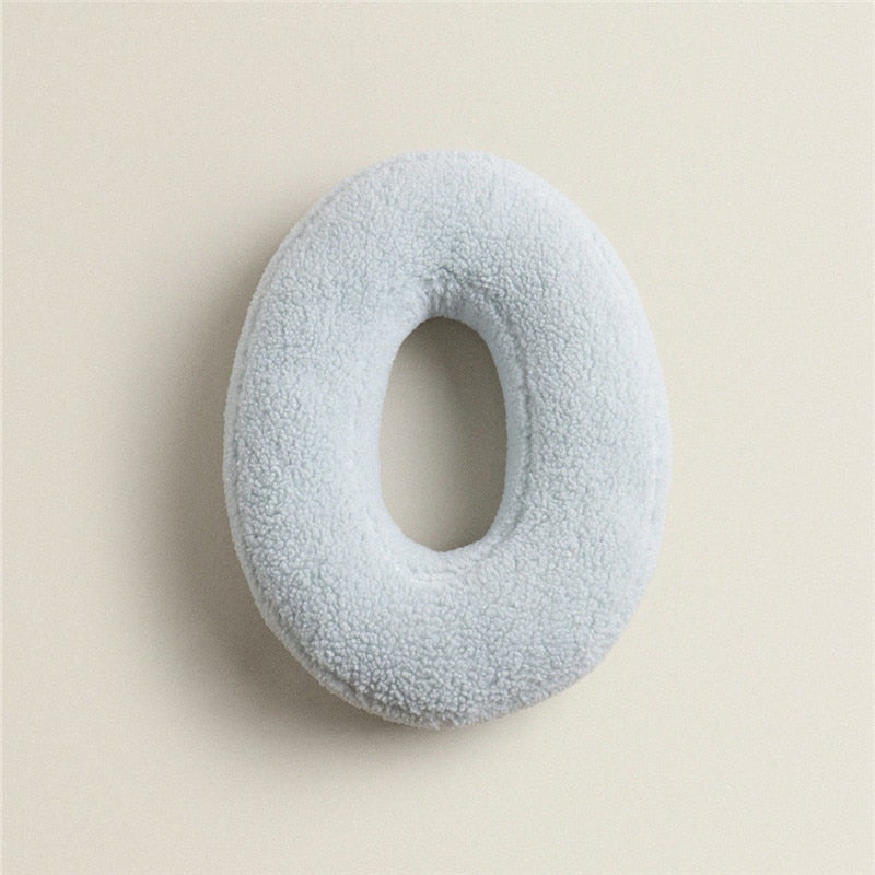 Alfabet Bokstav Fleece Kudde