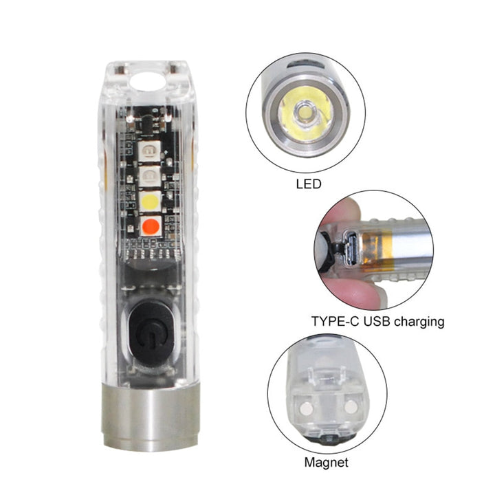 Mini-LED nyckelring ficklampa