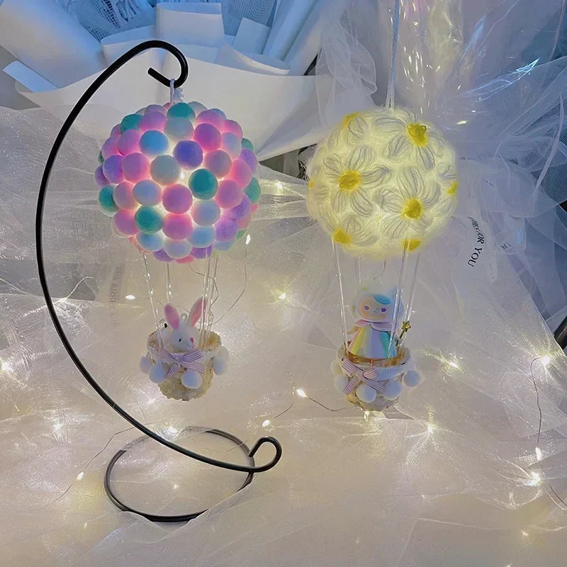 DIY Luftballong-formad Flygande Djur Nattlampa